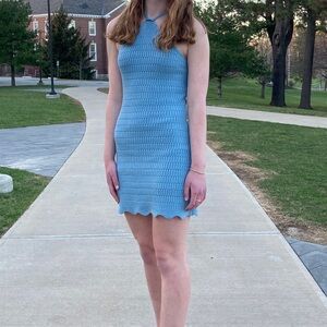Altard State Crochet Mini Dress